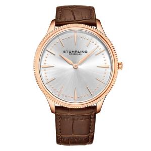 Relógio Masculino Stuhrling Silhouette 3984 Quartzo 41mm, Marrom