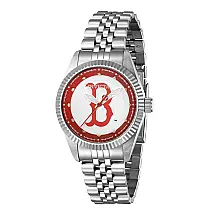 Relógio Feminino MLB Boston Red Sox com Pulseira de Aço Inoxidável, Invicta 42945, Prata