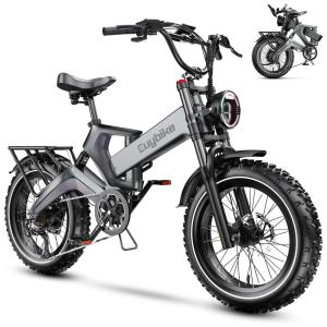 Bicicleta Elétrica Dobrável bluebiko F6B com Motor Brushless 750W (Pico 1000W), Bateria Removível 48V 20Ah, Freios a Disco Duplos e Sistema