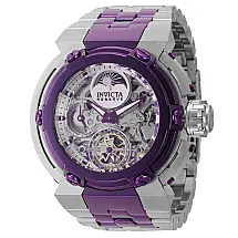 Relgio Masculino X-Wing Automtico das Foras da Coalizo de Reserva - 46mm. Ao. Roxo 43945