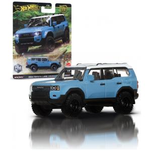 Hot Wheels Premium Car Culture Off Road 164 Scale DieCast 2024 Toyota Land Cruiser Vehicle with Real Riders Tires MetalMetal Body Chassis