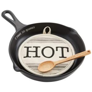 Torta de Lama CONJUNTO DE FRIGIDEIRA QUESO, 11 1, 2 x 8 Colher 5 1, 2 Suporte 7 1, 2 x 7 1, 2, MUD PIE 48500172