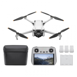 DJI Mini 3 Fly More Combo DJI RC - Drones com Câmera 4K para Adultos, 3 Baterias para 114min de Voo, Filmagem Vertical, Transmissão de Vídeo