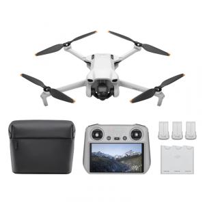 DJI Mini 3 Fly More Combo DJI RC - Drones com Câmera 4K para Adultos, 3 Baterias para 114min de Voo, Filmagem Vertical, Transmissão de Vídeo
