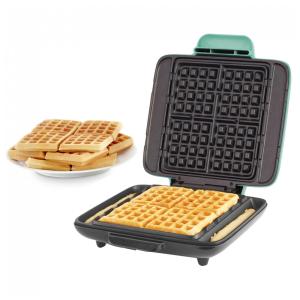 Máquina de Waffles Antiaderentes 4 Fatias Água, 110v, DASH DNMWM400AQ, Verde Claro