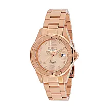 Relógio Feminino de Quartzo Angel, Invicta 36055, Ouro Rosa