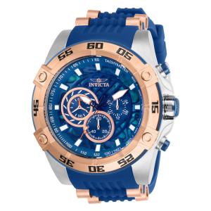 Relógio Masculino Speedway com Mostrador Madrepérola, Invicta 27255, Azul e Ouro Rosa