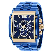 Relógio Masculino Speedway, Invicta 39455, Azul e Dourado