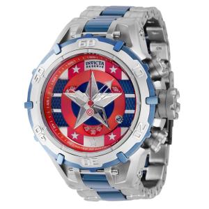 Reserva Marvel Capito Amrica Relgio Masculino Calibre Ronda Z60 Suo - 54mm. Ao. Azul Escuro 41555