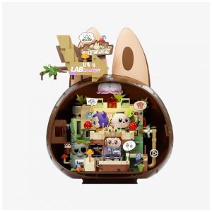 Blocos da Série Base Secreta na Floresta dos MONSTROS da Pop Mart