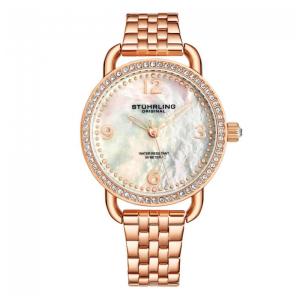 Relógio Feminino Stuhrling Symphony 3955 Quartzo 38mm, Ouro Rosa