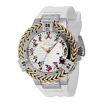 Relgio feminino de edio limitada Disney Mickey Mouse - 43,2 mm. Ao. Ouro. Branco 43655