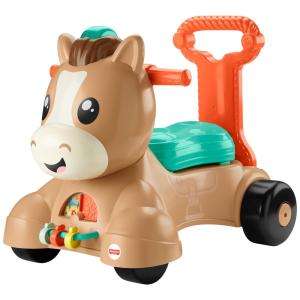 Fisher-Price Brinquedo de Aprendizado para Bebês Cavalo Pônei Musical com Funções de Andar, Saltar e Montar Para Bebês e Crianças a Partir
