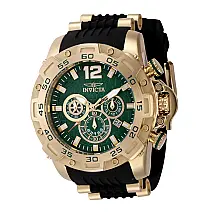 Relógio Masculino Analógico de Quartzo 50mm Invicta Pro Diver 43755, Preto e Dourado