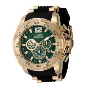 Relógio Masculino Analógico de Quartzo 50mm Invicta Pro Diver 43755, Preto e Dourado