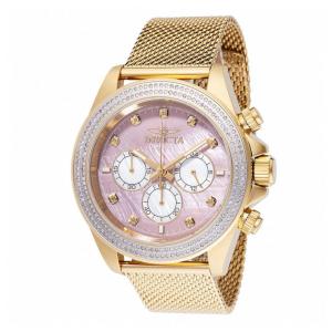 Relógio Masculino Invicta Elite Diamond com 0,88 Quilates de Diamantes e Mostrador Madrepérola 44mm, Dourado 48755