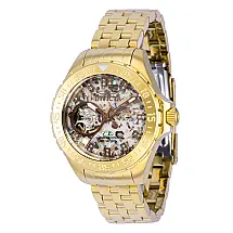 Relógio Feminino Automático Pro Diver 0,09 quilates com Diamante e Mostrador Abalone, Invicta 39855, Dourado