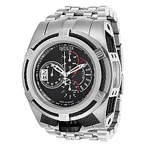 Relógio Masculino Analógico de Quartzo 56.3mm, Invicta Reserve Bolt Tria 16955, Prata e Preto