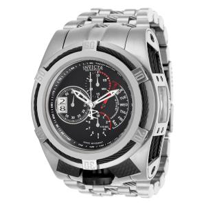 Relógio Masculino Analógico de Quartzo 56.3mm, Invicta Reserve Bolt Tria 16955, Prata e Preto