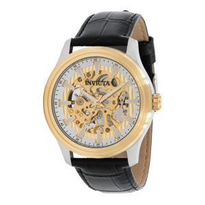 Relgio mecnico vintage masculino - 42 mm. Preto 37955