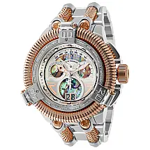 Invicta Reserve King Python Relógio Masculino 50 mm, Diamante 0,33 ct, Movimento Ronda 8040.N, Mostrador Abalone