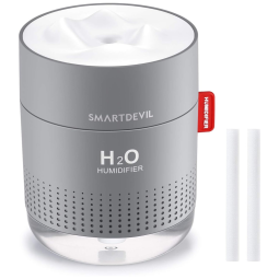 Umidificador 500ML, com Desligamento Automático e Luz Noturna, SMARTDEVIL, Branco