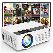 Projetor Mini Portátil TMY Preto Bluetooth Tela 1080P V08