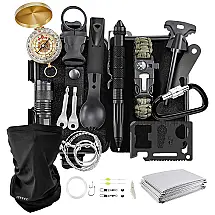 KEEGOP kit de Sobrevivência, Emergência para Acampamento, 36 Peças