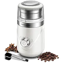 Moedor de Café Elétrico Portátil TWOMEOW com 10 Níveis de Moagem em Aço Inoxidável, 110V