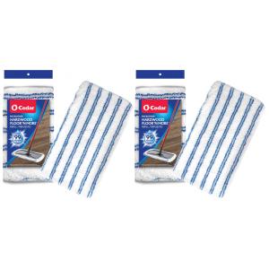 Refil Mop Flat em Microfibra para Pisos de Madeira, O Cedar, 2 Unidades