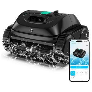 Aspirador de Piscina Robótico 2025 Upgrade WYBOT C1 para Piscinas Enterradas, Autonomia de 150min, Limpeza sem Fio, Limpeza de Linha d'Água