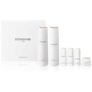 Kit Skincare Anti Envelhecimento com Rotina Completa, 6 Produtos, DONGINBI, Branco