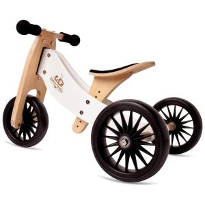 Bicicleta sem Pedal Scooter de Madeira para Crianças de 3 a 6 Anos, Kinderfeets, Azul