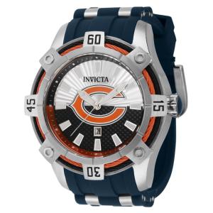 Relgio masculino NFL Chicago Bears - 52 mm. Ao. Azul ZG-42065