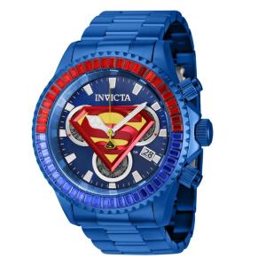 Relgio masculino DC Comics Superman Swiss Ronda Z60 calibre - 47 mm. Azul 41265
