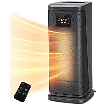 Aquecedor de Cerâmica Elétrico Portátil, 3 Configurações e Controle Remoto,1500W, 110V, KOPBEAU JP XYY, Branco