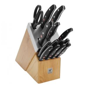 Kit de Facas Alemãs ZWILLING Twin Signature com 15 peças e Bloco, Lâminas Afiadas, Fabricadas com Aço Premium na Fábrica da Empresa
