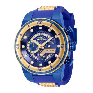 Relógio masculino Invicta S1 Rally, Dourado e Azul 40765