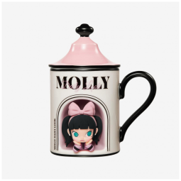 Caneca de Cerâmica da Série de Estilo Diário MOLLY Pop Mart