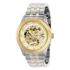 Relógio Masculino Mecânico Vintage, Invicta 37965, Prata e Dourado