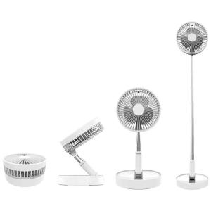 Ventilador de Mesa, USB 7200mAh Bateria Dobravel 4 Velocidades, 110v, ONXE, Branco