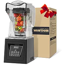 Liquidificador Profissional, Capacidade 2.2L, Silencioso 1800W, 110v, WANTJOIN , Preto