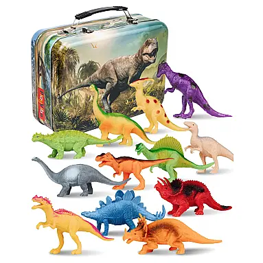 Kit 12 Dinossauros Realistas de