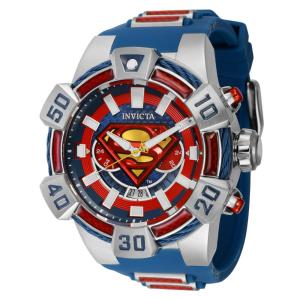 Relógio Masculino DC Comics Superman, Invicta 41075, Azul e Vermelho