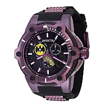 Relógio Masculino DC Comics Batman, Invicta 41175, Preto e Roxo
