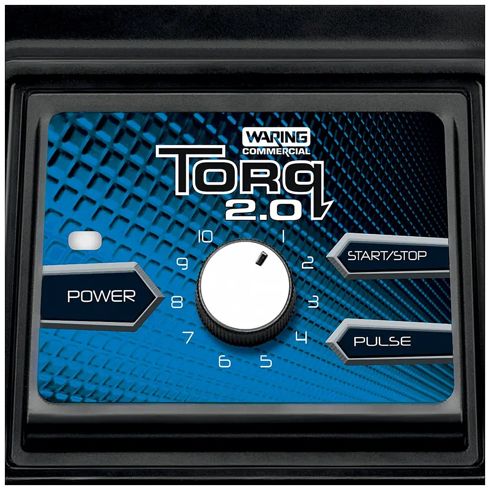 Liquidificador Industrial Waring TBB175 2 hp Torq 2.0 com Controles Eletrônicos Sensíveis ao Toque, Discagem de Controle de Velocidade