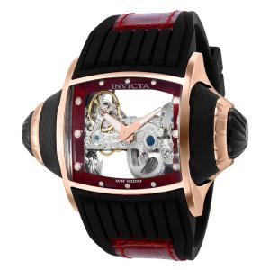 Relógio Masculino Analógio Automático 68mm, Invicta Vintage 35275, Preto e Vermelho