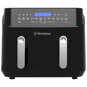 AirFryer Fritadeira Elétrica Dupla 9L de Capacidade com 12 Funções e Controle Digital, 1500W, 110v, WESTINGHOUSE WKAF5577BK, Preto