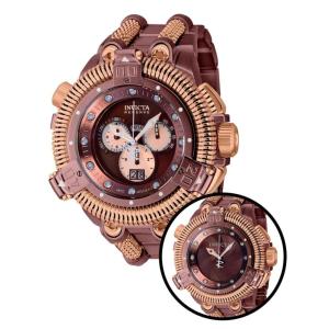 Relógio Masculino King Python, Invicta 40575, Marrom e Ouro Rosa