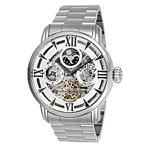 Relógio Masculino Automático Objet D Art com Pulseira de Aço Inoxidável, Invicta 27575, Prata